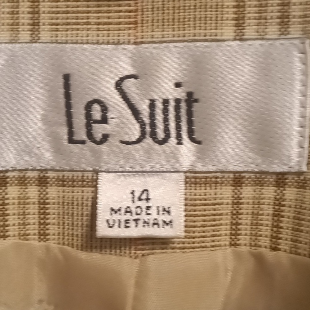 Le Suit Tan Skirt Set